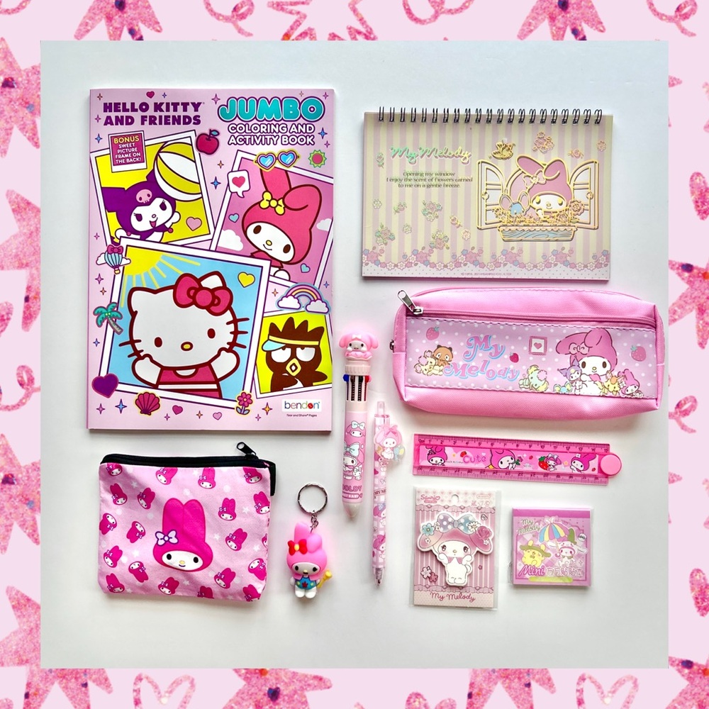 💝(MY323) My Melody Adorable 10-Piece Stationary Bundle!